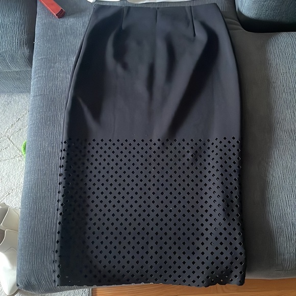 Edgy Pencil Skirt with Cutouts - Picture 3 of 4